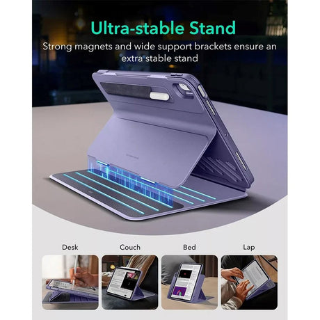 ESR iPad Air 13" (2025 / 2024) Shift Flip Deksel med Avtakbart Deksel - Lilla
