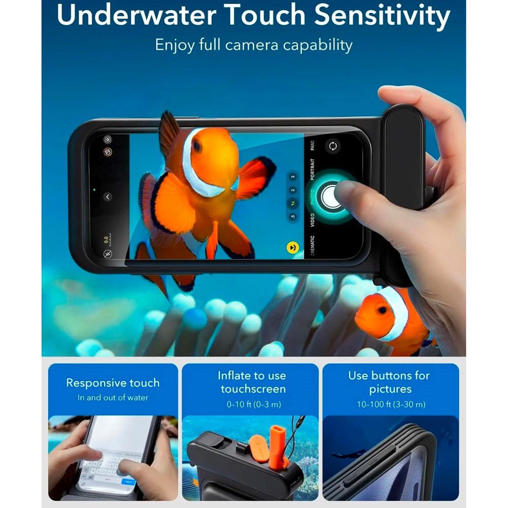 ESR iPhone 15 Pro Max / 14 Pro Max Vanntett Case - Svart