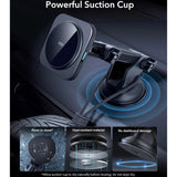 ESR Telefonholder til Bil med Trådløs Lading - Dashboard og Frontrute - MagSafe Kompatibel - Svart