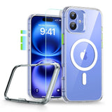 iPhone 16 ESR Classic Pro Set HaloLock m. Bak Deksel & Skjermbeskyttelsesglass – MagSafe Kompatibel – Gjennomsiktig