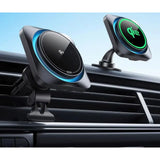 ESR Mobilholder for Bil med CryoBoost Trådløs Lading - Luftventil og Dashbord - MagSafe Kompatibel - Svart