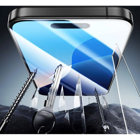 ESR iPhone 16 Armorite Skjermbeskyttelse Herdet glass m. Monteringsboks - Gjennomsiktig