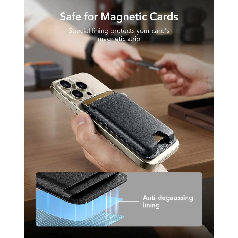 ESR HaloLock Kortholder i Kunstskinn med MagSafe - Brun