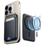 ESR HaloLock Kortholder i Kunstskinn med MagSafe - Svart