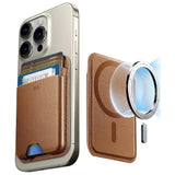 ESR HaloLock Kortholder i Kunstskinn med MagSafe - Brun