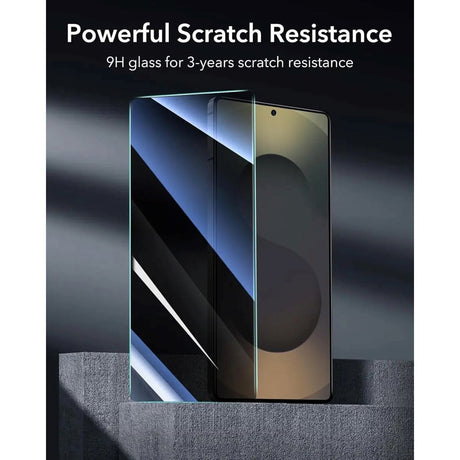 Samsung Galaxy S25 Ultra ESR Privacy Skjermbeskyttelse Herdet Glass med Monteringsboks - Gjennomsiktig