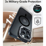 ESR iPhone 16 Pro Max Classic Hybrid Deksel m. Kickstand - MagSafe Kompatibel - Matt Svart