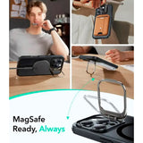 ESR iPhone 16 Pro Max Classic Hybrid Deksel m. Kickstand - MagSafe Kompatibel - Matt Svart