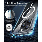 ESR iPhone 16 Pro Max Classic Hybrid Deksel med Camera Control-Knapp - MagSafe Kompatibel - Gjennomsiktig