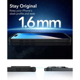 ESR iPhone 16 Pro Max Classic Hybrid Deksel med Camera Control-Knapp - MagSafe Kompatibel - Matt Gjennomsiktig / Svart