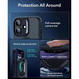 ESR iPhone 17 Classic Hybrid Deksel med Kamerakontrollknapp – MagSafe Kompatibel – Matt Svart