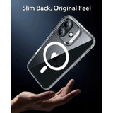 ESR iPhone 17 Classic Hybrid Deksel med Kamerakontrollknapp – MagSafe Kompatibel – Gjennomsiktig