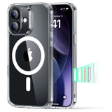 ESR iPhone 17 Classic Hybrid Deksel med Kamerakontrollknapp – MagSafe Kompatibel – Gjennomsiktig