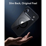 ESR iPhone Air Classic Hybrid Deksel med Kamerakontrollknapp – MagSafe Kompatibel – Gjennomsiktig / Svart