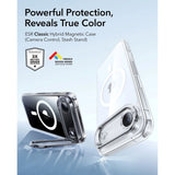 ESR iPhone Air Classic Hybrid Stash Case med Kickstand – MagSafe Kompatibel – Gjennomsiktig