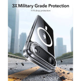 ESR iPhone Air Classic Hybrid Stash Case med Kickstand – MagSafe Kompatibel – Gjennomsiktig