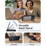 ESR iPhone Air Classic Hybrid Stash Case med Kickstand – MagSafe Kompatibel – Matt Svart