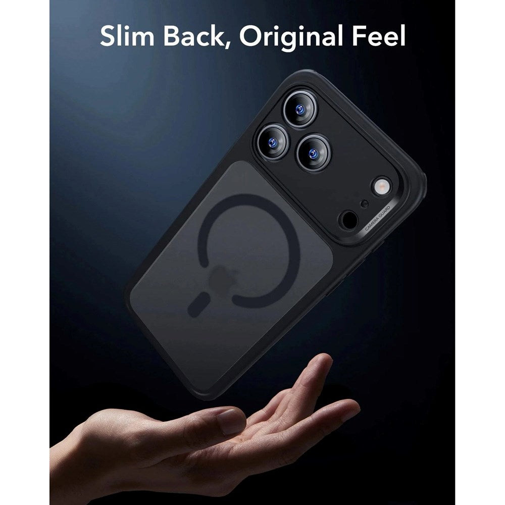 ESR iPhone 17 Pro Classic Hybrid Deksel med Kamerakontrollknapp – MagSafe Kompatibel – Matt Svart