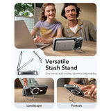 ESR iPhone 17 Pro Max Classic Hybrid Stash Case med Kickstand – MagSafe Kompatibel – Gjennomsiktig