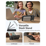 ESR iPhone 17 Pro Max Classic Hybrid Stash Case med Kickstand – MagSafe Kompatibel – Matt Svart