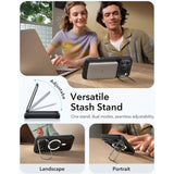 ESR iPhone 17 Pro Classic Hybrid Stash Case med Kickstand – MagSafe Kompatibel – Gjennomsiktig / Svart