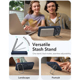 ESR iPhone 17 Pro Classic Hybrid Stash Case med Kickstand – MagSafe Kompatibel – Matt Blå