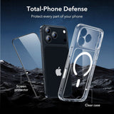 iPhone 17 Pro Max ESR Classic Hybrid Set m. Bak Deksel & Herdet Skjermbeskyttelsesglass - MagSafe Kompatibel - Gjennomsiktig