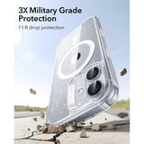 ESR iPhone 17 Classic Hybrid Deksel med Kamerakontrollknapp – MagSafe Kompatibel – Gjennomsiktig / Glitter