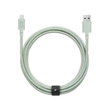 Native Union XL Belt Kabel USB-A til Lightning m. Skinnspende 3 Meter - Sage