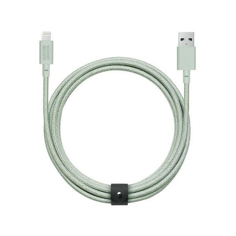 Native Union XL Belt Kabel USB-A til Lightning m. Skinnspende 3 Meter - Sage