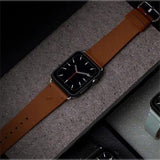 Apple Watch (38/40/SE/41/42mm) Native Union Classic Rem i Ekte Skinn - Brun