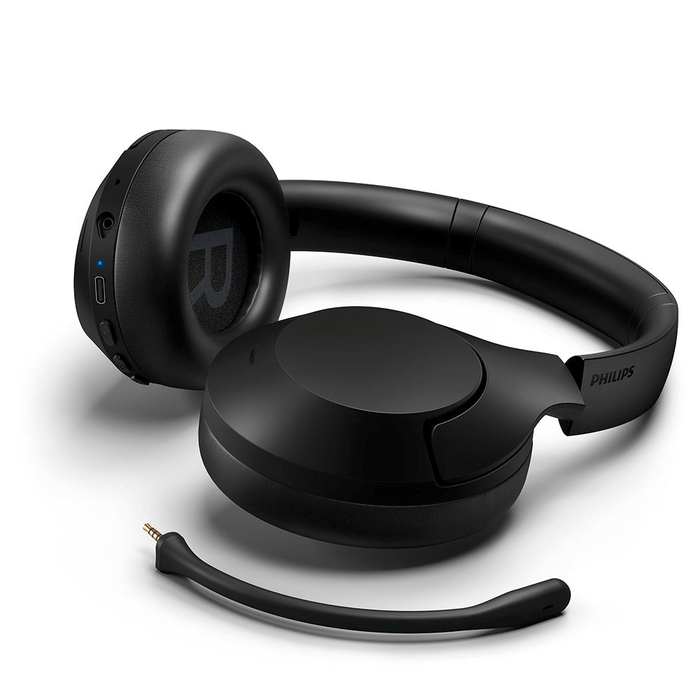 Philips Series 8000 Bluetooth-hodetelefoner Over-Ear m. ANC, USB-A/C Mottaker og Ledning - Svart