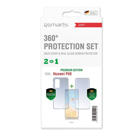 Huawei P40 4smarts 360° Protection Set (Deksel + Skjermbeskytter)