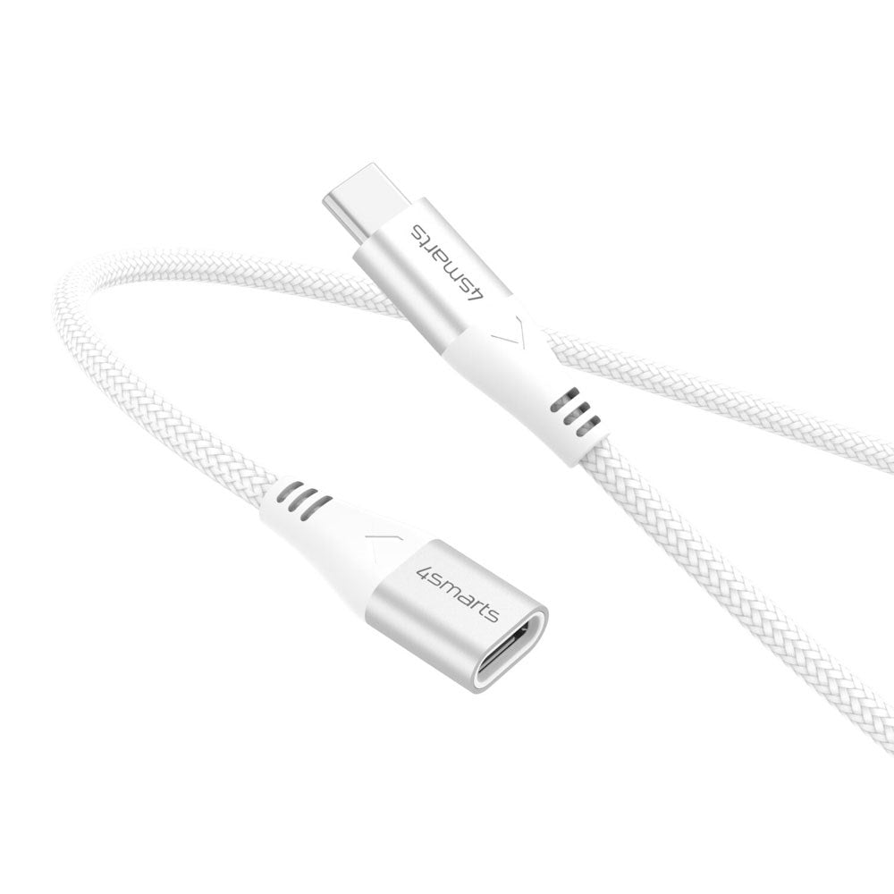 4smarts USB-C Forlengelseskabel - 1.5m - Hvit