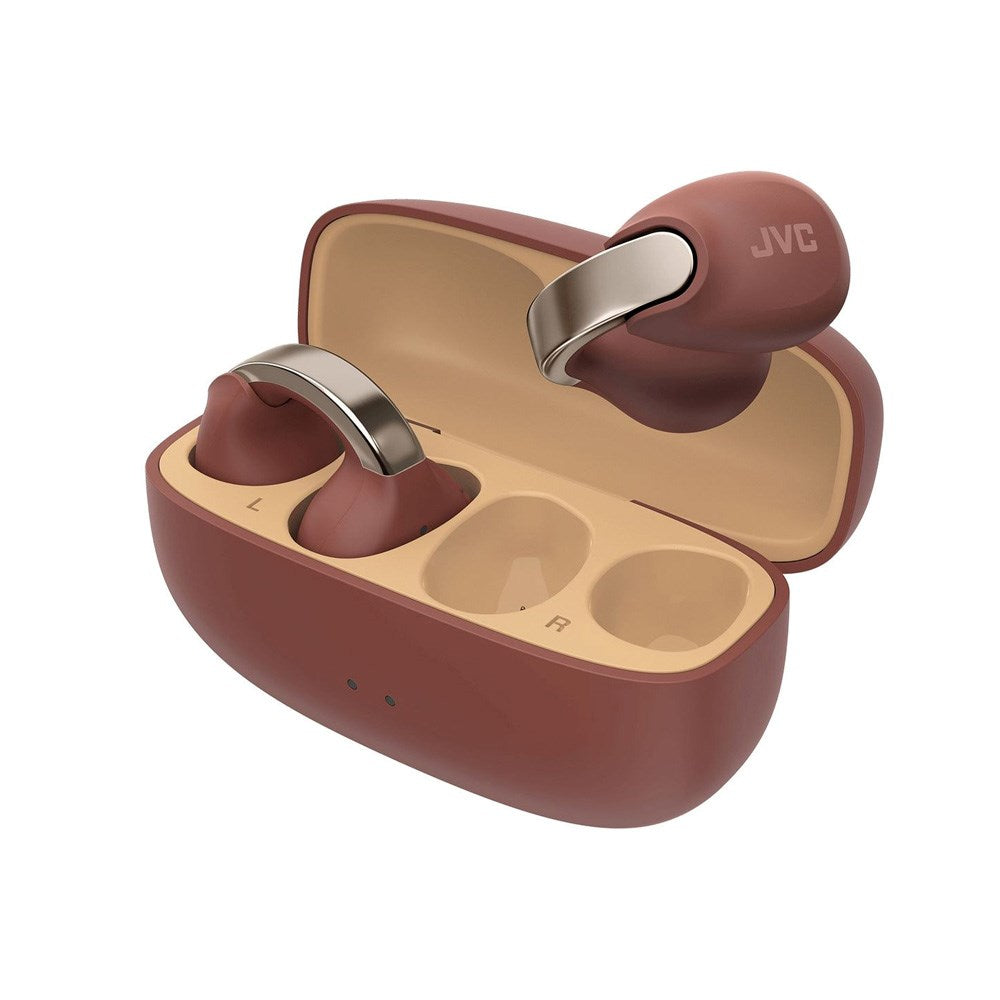 JVC Nearphones HA-NP1T True Wireless Open-Ear Cuff Hodetelefoner - Brun