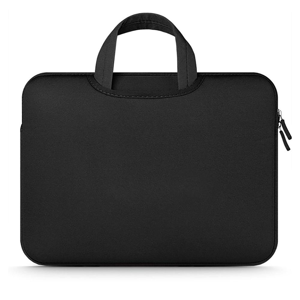 Tech-Protect Neopren MacBook / Laptop Sleeve 13-14" m. Håndtak og Ekstra Rom (34 x 25 cm) - Svart