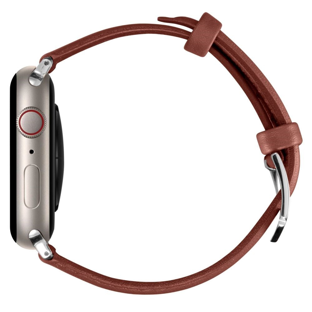 Apple Watch (38/40/SE/41/42mm)  Cyrill Reim i Ekte Skinn - Klassisk Utseende - Brun