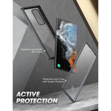 Samsung Galaxy S23 Ultra SUPCASE UB Edge Pro Deksel Med Skjermbeskytter - Svart