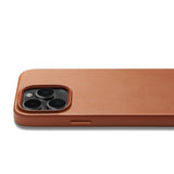 Mujjo iPhone 14 Plus Leather Deksel - MagSafe Kompatibel - Brun