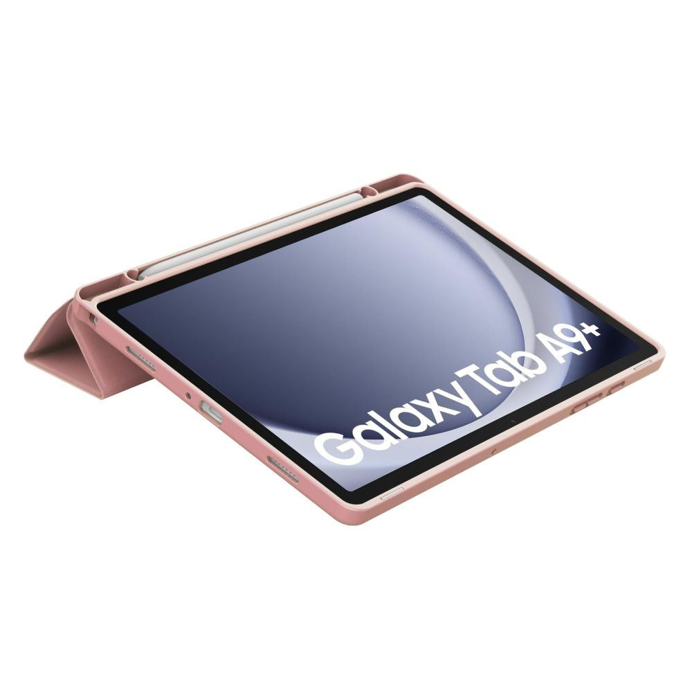 Samsung Galaxy Tab A9+ (Plus) Tech-Protect SC Tri-fold Deksel - Rosa