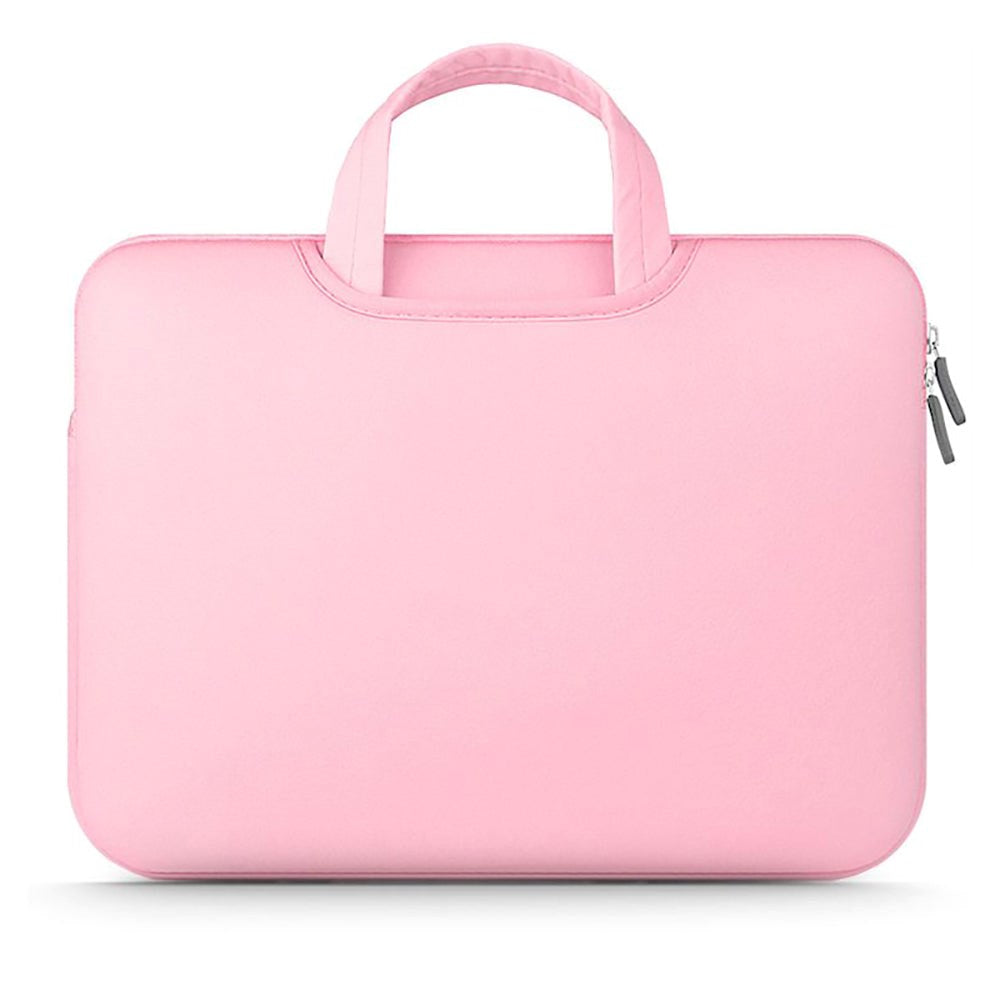 Tech-Protect Neopren MacBook / Laptop Sleeve 13-14" m. Håndtak og Ekstra Rom (34 x 25 cm) - Rosa