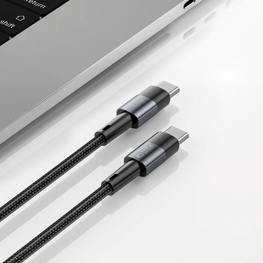 Tech-Protect Ultraboost USB-C til USB-C Kabel 100W/5A 2m - Svart