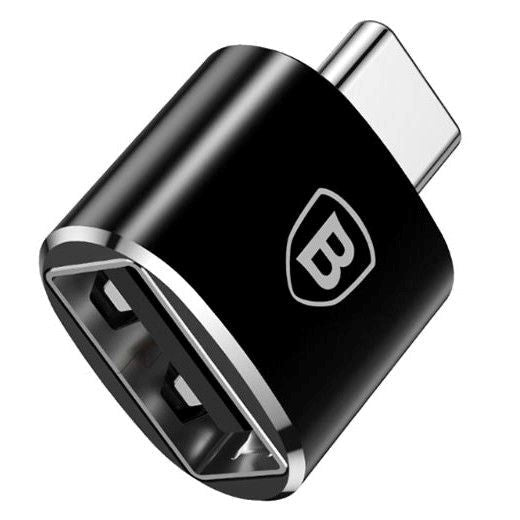 Baseus USB-A til USB-C Adapter - Svart