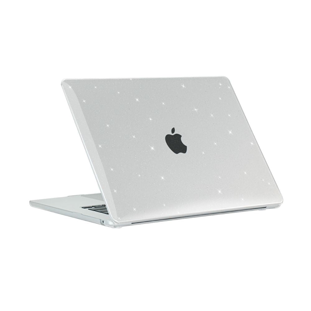 MacBook Air 15 M2/M3 (2023-2024) - Tech-Protect Smartshell Deksel - Glitter Clear