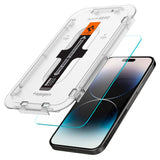 iPhone 14 Pro Spigen EZ Fit Glas.tR Skjermbeskytter 2. Stk - Case Friendly - Gjennomsiktig