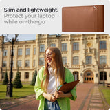 Spigen Valentinus Kunstskinn Sleeve for MacBook / Bærbar PC 13-14" (36 x 25 x 2 cm) - Classic Brown