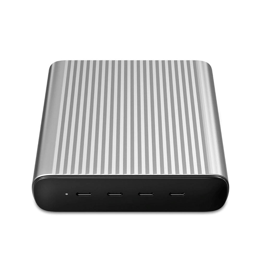 Hyper GaN 245W Ladestasjon med 4 x USB-C 100W - Grå