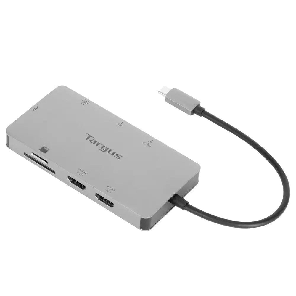 Targus 100W USB-C Hub Dokkingstasjon - Sølv