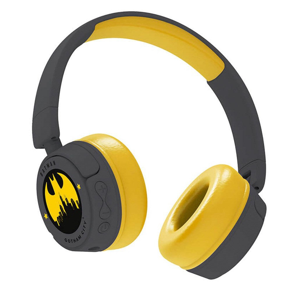 Trådløst Barne On-Ear Hodesett Maks. 95dB - 3-7 år - Batman - Svart / Gul