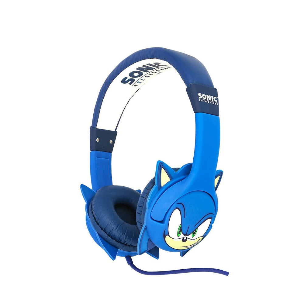 SONIC the Hedgehog OTL On-Ear Hodetelefoner for Barn med 3D-Ører – Maks. 85dB - Blå